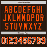 Custom Brown Orange-White Authentic Baseball Jersey