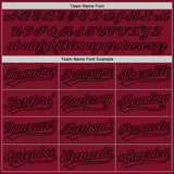 Custom Crimson Crimson-Black Authentic Baseball Jersey