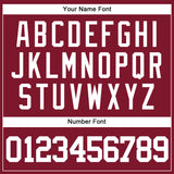 Custom Crimson White Authentic Baseball Jersey