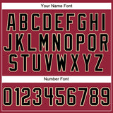Custom Crimson Black-City Cream Performance T-Shirt
