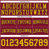 Custom Stitched Crimson Gold-Navy Football Pullover Sweatshirt Hoodie