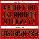 Custom Women's Red Black-Old Gold V-Neck Cropped Baseball Jersey