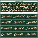 Custom Women's Green Cream-Black V-Neck Cropped Baseball Jersey