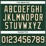 Custom Women's Green Cream-Black V-Neck Cropped Baseball Jersey