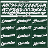 Custom Women's Green White-Gray V-Neck Cropped Baseball Jersey