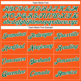 Custom Women's Orange Kelly Green-White V-Neck Cropped Baseball Jersey