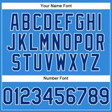 Custom Electric Blue Royal-White Authentic Baseball Jersey