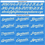 Custom Electric Blue Cream Authentic Baseball Jersey