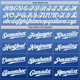 Custom Light Blue White-Royal Authentic Fade Fashion Baseball Jersey