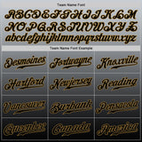 Custom Gray Old Gold-Black Authentic Fade Fashion Baseball Jersey
