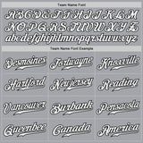 Custom Gray White Steel Gray-Black Authentic Fade Fashion Baseball Jersey