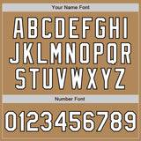 Custom Old Gold White-Black Authentic Fade Fashion Baseball Jersey