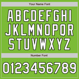 Custom Neon Green White-Black Authentic Fade Fashion Baseball Jersey