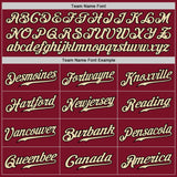 Custom Crimson Cream-Black Authentic Fade Fashion Baseball Jersey