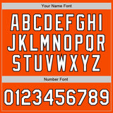 Custom Orange White-Black Authentic Fade Fashion Baseball Jersey