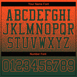 Custom Stitched Orange Green Fade Fashion Sports Pullover Sweatshirt Hoodie