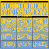 Custom Stitched Gold Light Blue Fade Fashion Sports Pullover Sweatshirt Hoodie