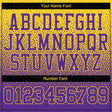 Custom Stitched Gold Purple Fade Fashion Sports Pullover Sweatshirt Hoodie