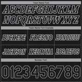 Custom Black Gray Pinstripe Fade Fashion Authentic Basketball Shorts