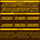 Custom Brown Yellow Pinstripe Fade Fashion Authentic Basketball Shorts