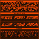 Custom Brown Orange Pinstripe Fade Fashion Authentic Basketball Shorts