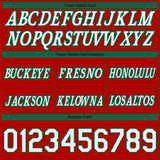 Custom Red White-Kelly Green Pinstripe Fade Fashion Authentic Basketball Shorts