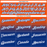 Custom Stitched Orange White-Royal Fade Fashion Sports Pullover Sweatshirt Hoodie