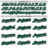 Custom White Pinstripe Kelly Green-Black Authentic Fade Fashion Baseball Jersey