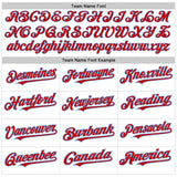 Custom White Pinstripe Red-Light Blue Authentic Fade Fashion Baseball Jersey