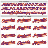 Custom White Pinstripe Purple-Orange Authentic Fade Fashion Baseball Jersey