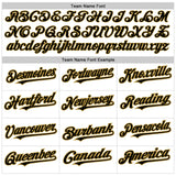 Custom White Pinstripe Black-Old Gold Authentic Fade Fashion Baseball Jersey