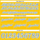 Custom Gold White Pinstripe Light Blue-White Authentic Basketball Shorts