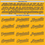 Custom Gold Gold-Royal Authentic Baseball Jersey