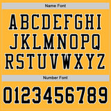 Custom Gold Black-White Mesh Authentic Football Jersey