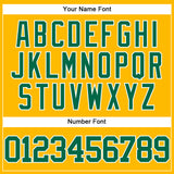 Custom Gold Kelly Green-White Authentic Baseball Jersey