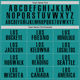 Custom Aqua Black Performance Golf Polo Shirt