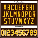 Custom Brown Gold-White Performance Vapor Golf Polo Shirt