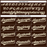 Custom Brown Cream Gold-Teal Performance Vapor Golf Polo Shirt