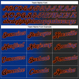 Custom Stitched Black Royal-Orange Gradient Fashion Sports Pullover Sweatshirt Hoodie
