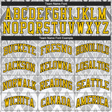 Custom Gray Gold-Black 3D Pattern Design Authentic Baseball Jersey