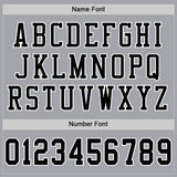 Custom Gray Black-White Mesh Authentic Football Jersey