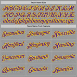 Custom Gray Purple-Gold Performance T-Shirt