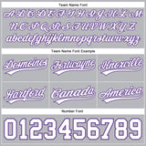 Custom Gray White-Purple Authentic Basketball Shorts