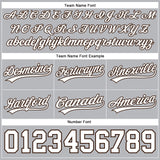 Custom Gray White-Brown Authentic Basketball Shorts