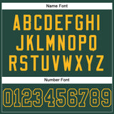 Custom Green Green-Gold Mesh Authentic Football Jersey