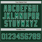 Custom Green Kelly Green-White Authentic Baseball Jersey