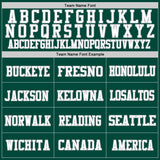 Custom Green White-Gray Mesh Authentic Football Jersey