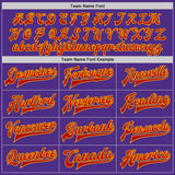 Custom Purple Red-Gold Bomber Full-Snap Varsity Letterman Jacket