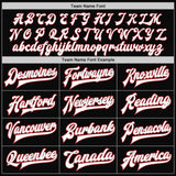 Custom Black Gray Pinstripe White-Red Bomber Full-Snap Varsity Letterman Jacket