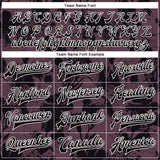 Custom Burgundy Black-White Plant And Flower 3D Pattern Design Bomber Full-Snap Varsity Letterman Jacket